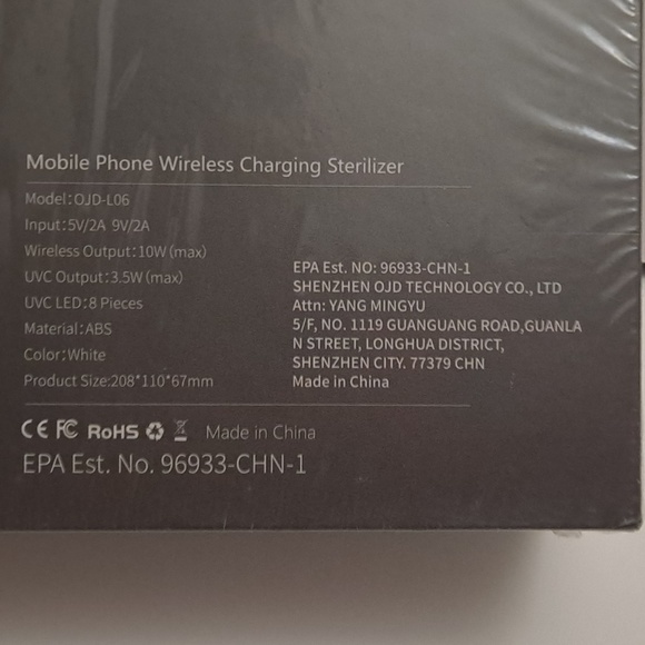 Brand new sealed VANELC Mobile Phone Wireless charging sterilizer - Picture 2 of 5